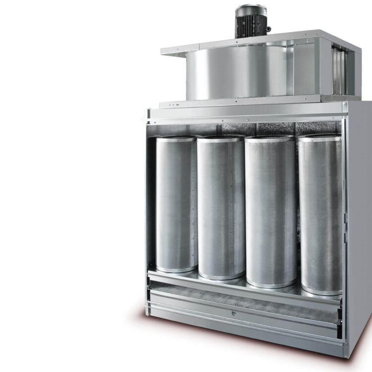 Depuratore d'aria per impianti di verniciatura