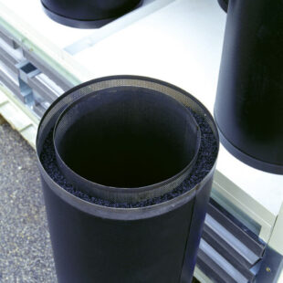 Depuratore d'aria per impianti di verniciatura