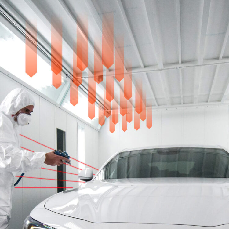 Ventilazione a zone per cabine di verniciatura