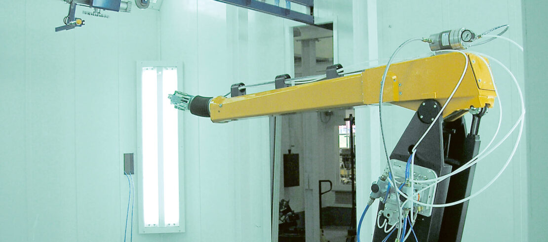 Impianto di verniciatura industriale robotizzato