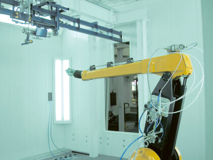 Impianto di verniciatura industriale robotizzato