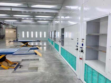 Zone di preparazione per impianti di verniciatura