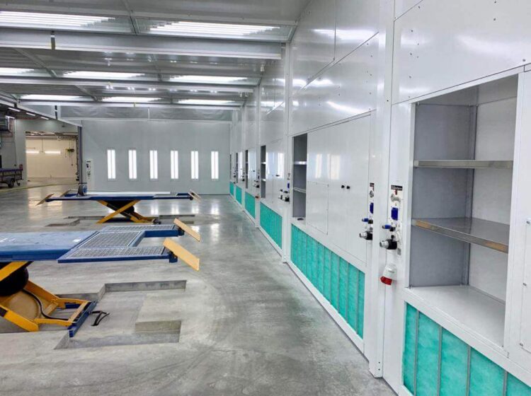 Zone di preparazione per impianti di verniciatura