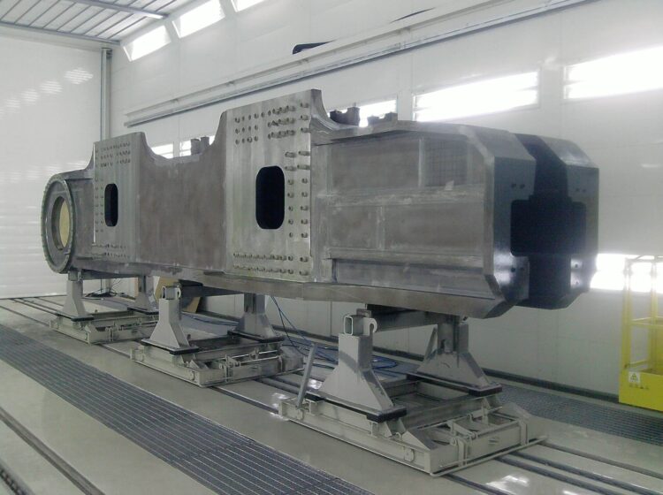 Impianto di verniciatura industriale di grandi dimensioni