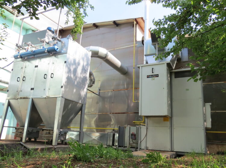 Impianto filtrazione aria riscaldamento