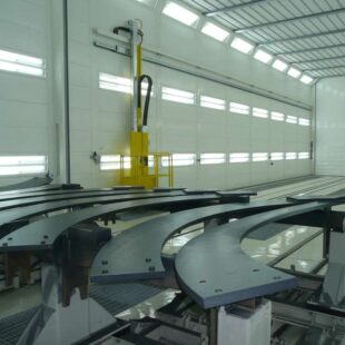 Piattaforme aeree per cabina di verniciatura industriale