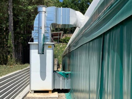 Ventilazione efficiente di strutture sportive