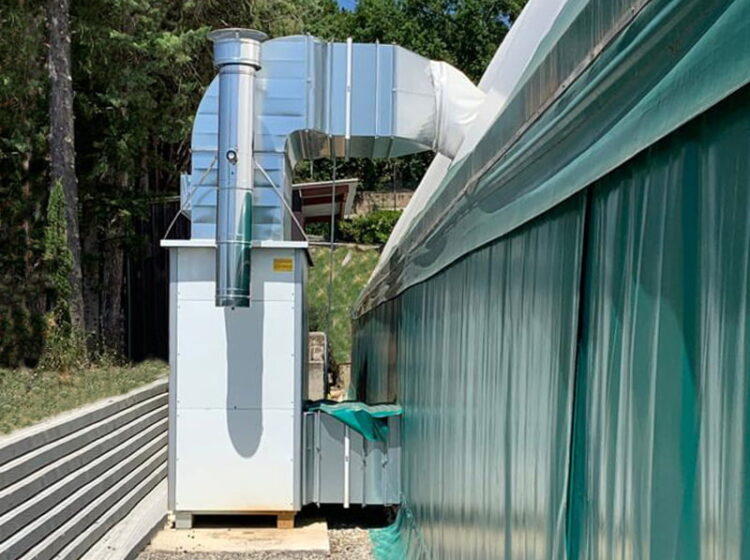 Ventilazione efficiente di strutture sportive