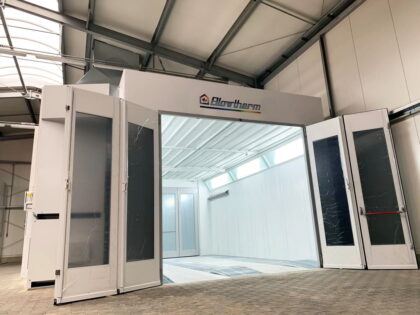 Cabina di verniciatura industriale - esterno