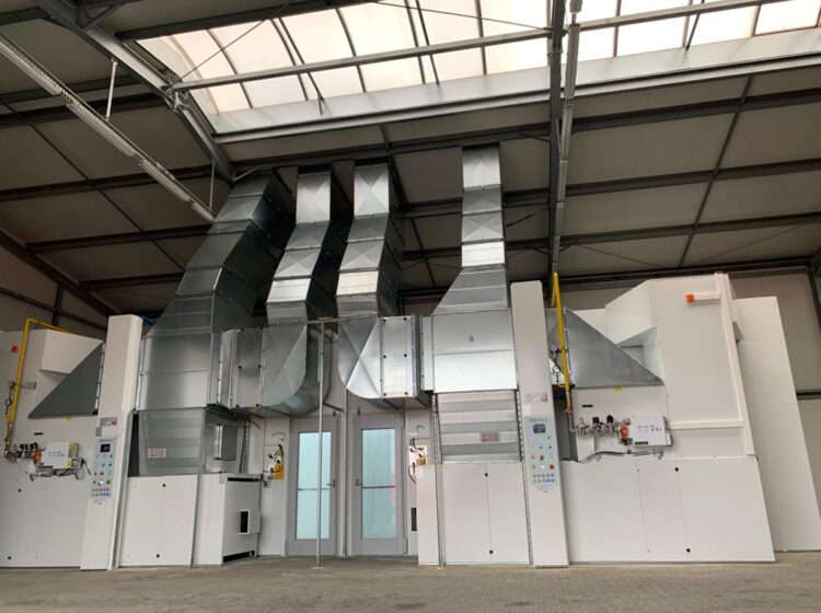 Cabina di verniciatura - gruppi termoventilanti. Blowtherm.