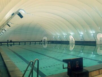 Riscaldamento e ventilazione struttura pressostatica piscina