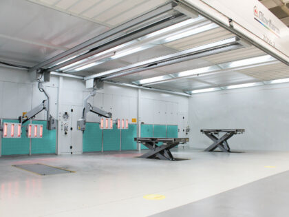 Zona di preparazione per carrozzeria