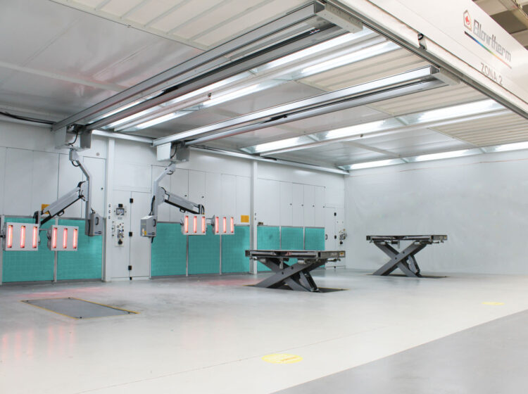 Zona di preparazione per carrozzeria