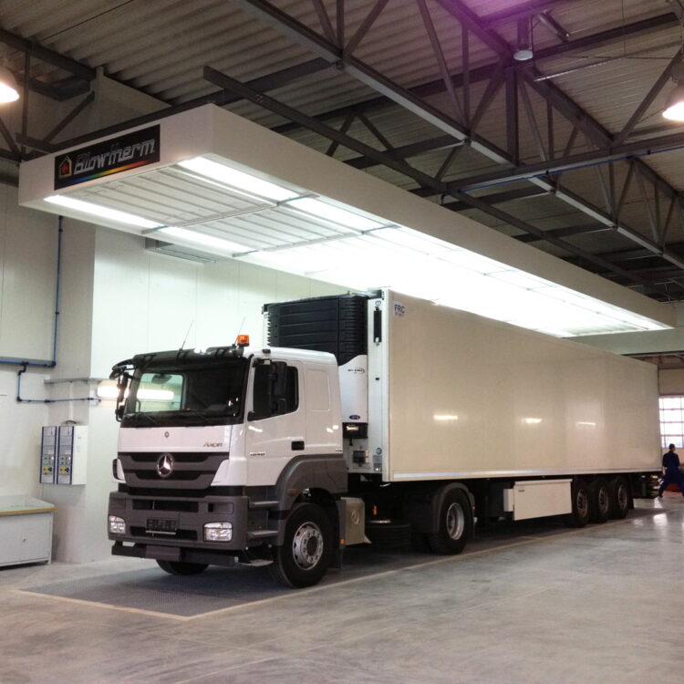 Zone di preparazione per verniciatura camion