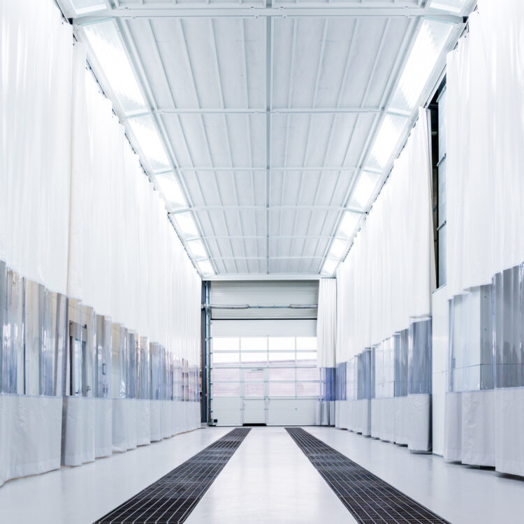 Zone di preparazione per verniciatura autobus