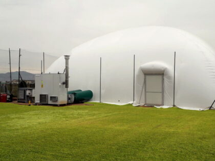 Riscaldamento pressostruttura per il tennis