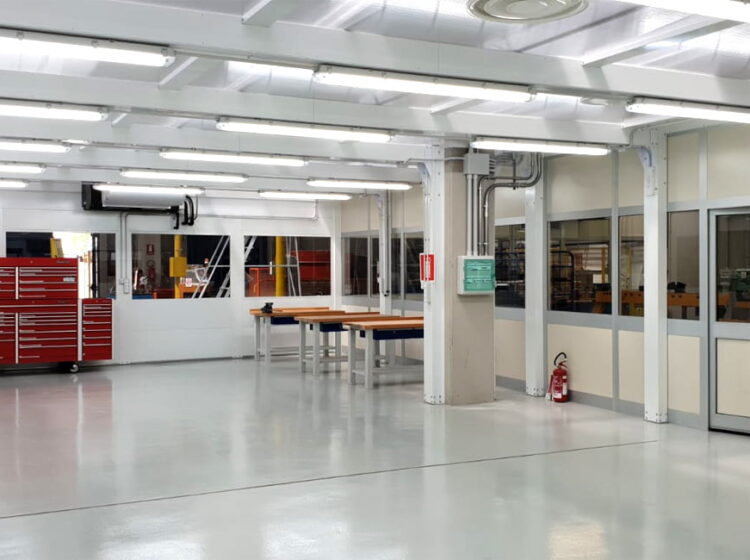 Spazi privi di polvere pressurizzati