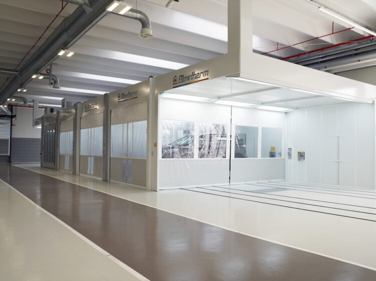 Impianto in linea per riparazione veicoli