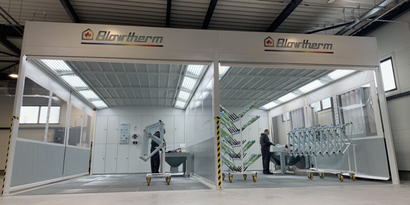 Cabine di verniciatura per fibra di carbonio