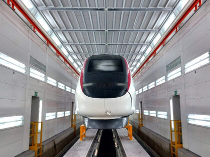 Cabine di verniciatura per treni