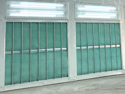 Aspirazione a parete per cabina di verniciatura