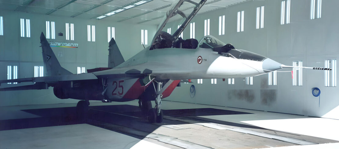 Cabine di verniciatura aerei militari
