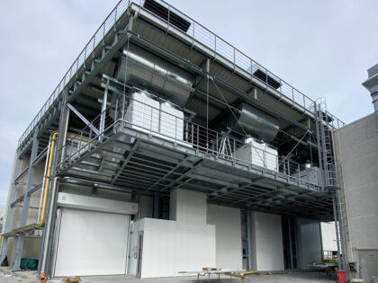 Struttura sopraelevata gruppo termoventilante